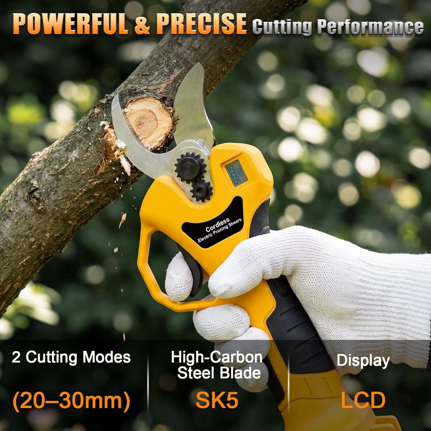 Fledukten Home Improvement Brushless Electric Pruner, Fits DeWalt 20V | SK5 Blade