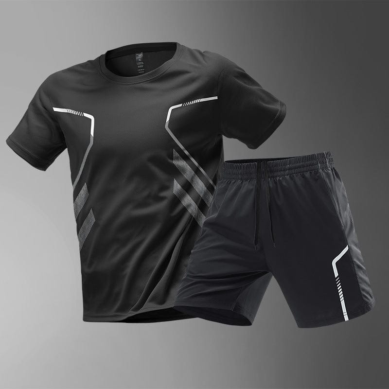 This & That Store Active Wear Black Suit / 2XL Men's T-shirts & Sports Running Shorts