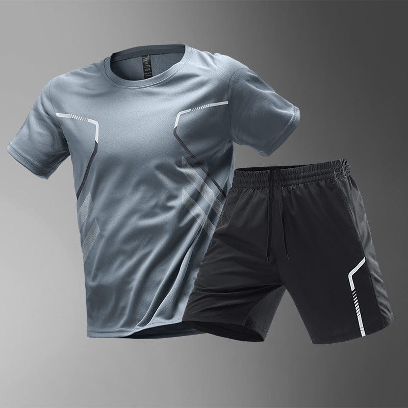 This & That Store Active Wear Gray Suit / 2XL Men's T-shirts & Sports Running Shorts
