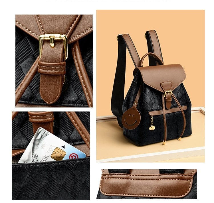 This & That Store Backpack Women's Casual Multifunction Leather Backpack
