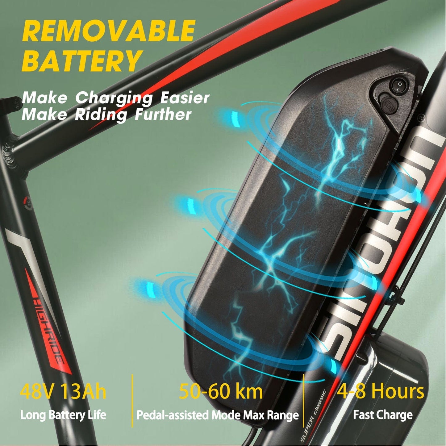 This & That Store eBike Ebike,1000W Motor,48V13Ah Battery,26 Inches,Maximum Speed 45KM