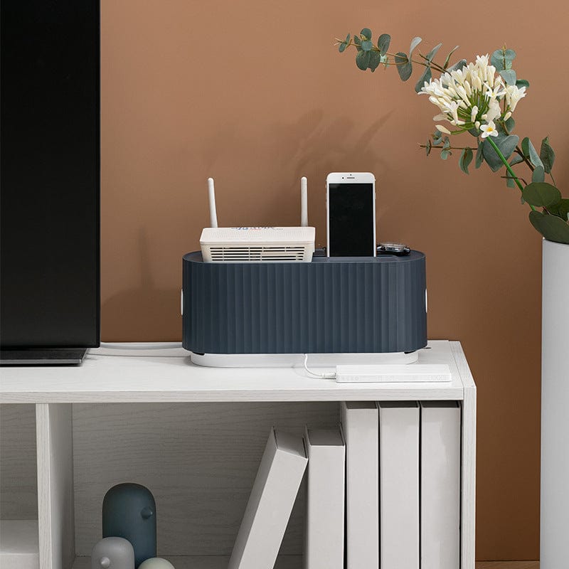 This & That Store Electronics Power Strip Wire Case Cable Storage Box Anti Dust Charger Socket Organizer Network Line Storage Bin Charger Wire Management