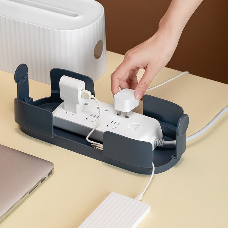 This & That Store Electronics Power Strip Wire Case Cable Storage Box Anti Dust Charger Socket Organizer Network Line Storage Bin Charger Wire Management