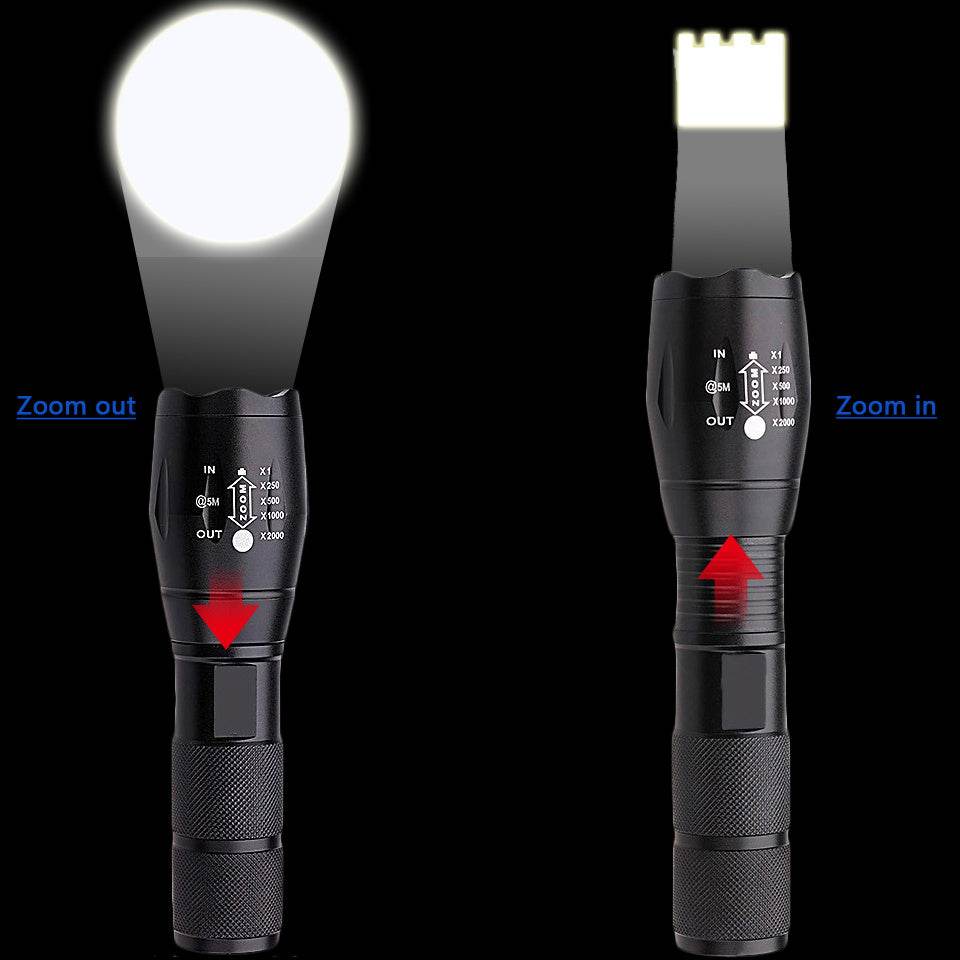 Strong Light Flashlight Special Forces Rechargeable Home Self-Defense Waterproof Riding Mini Camping Premium Super Bright Flashlight - This & That Store