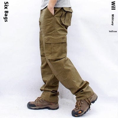 This & That Store Men's Clothing Army Yellow Color / 2XL Men's Multi-Pocket Cargo Pants