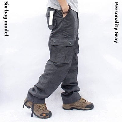 This & That Store Men's Clothing Dark Gray / 2XL Men's Multi-Pocket Cargo Pants