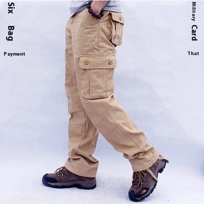 This & That Store Men's Clothing Khaki / 2XL Men's Multi-Pocket Cargo Pants