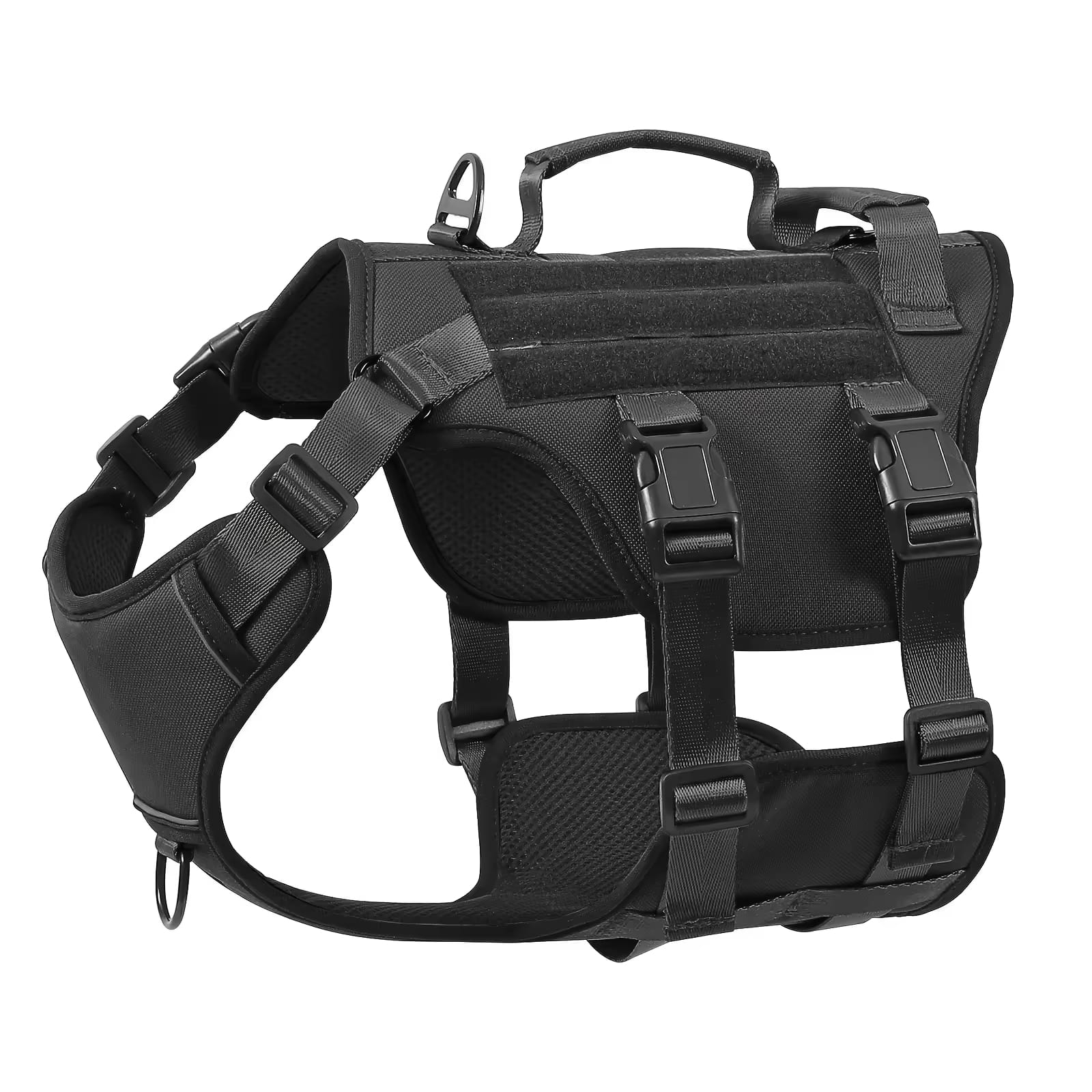 CJDropshipping Dog Harness Black / XL Tactical No-Pull Dog Harness: Heavy Duty Reflective Vest