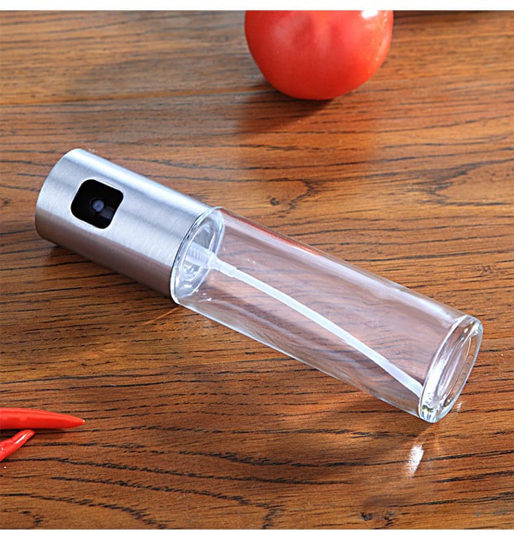CJDropshipping Kitchen Utensils 2-in-1 Push-Type Oil Sprayer & Mister | Leakproof Cooking Oil Dispenser for Air Frying, Salad & Outdoor BBQ