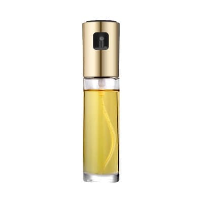 CJDropshipping Kitchen Utensils Gold 2-in-1 Push-Type Oil Sprayer & Mister | Leakproof Cooking Oil Dispenser for Air Frying, Salad & Outdoor BBQ