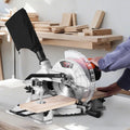CJDropshipping Power Tools Metallic 10" Compound Miter Saw 15 Amp 60-Tooth Blade Single Bevel LED Guide Power Saw