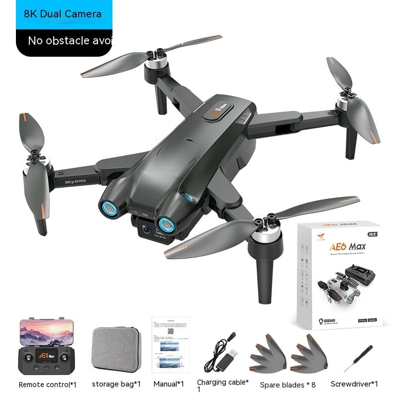 Dropshipman Camera Drone Black / Single Electric Version 8K HD GPS Drone with 360° Obstacle Avoidance & Brushless Motor