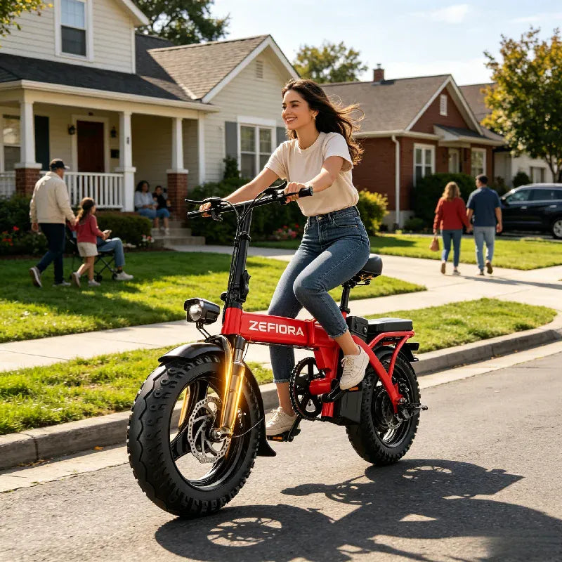 Dropshipman E-Bike ZEFIORA Z10 Foldable Electric Commuter Bike | 48V Adult E-Bike