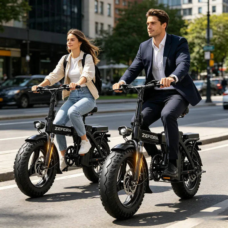 Dropshipman E-Bike ZEFIORA Z10 Foldable Electric Commuter Bike | 48V Adult E-Bike
