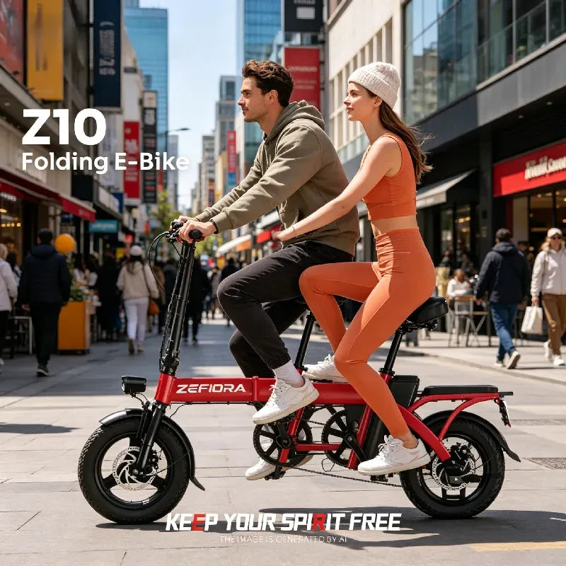 Dropshipman E-Bike ZEFIORA Z10 Foldable Electric Commuter Bike | 48V Adult E-Bike
