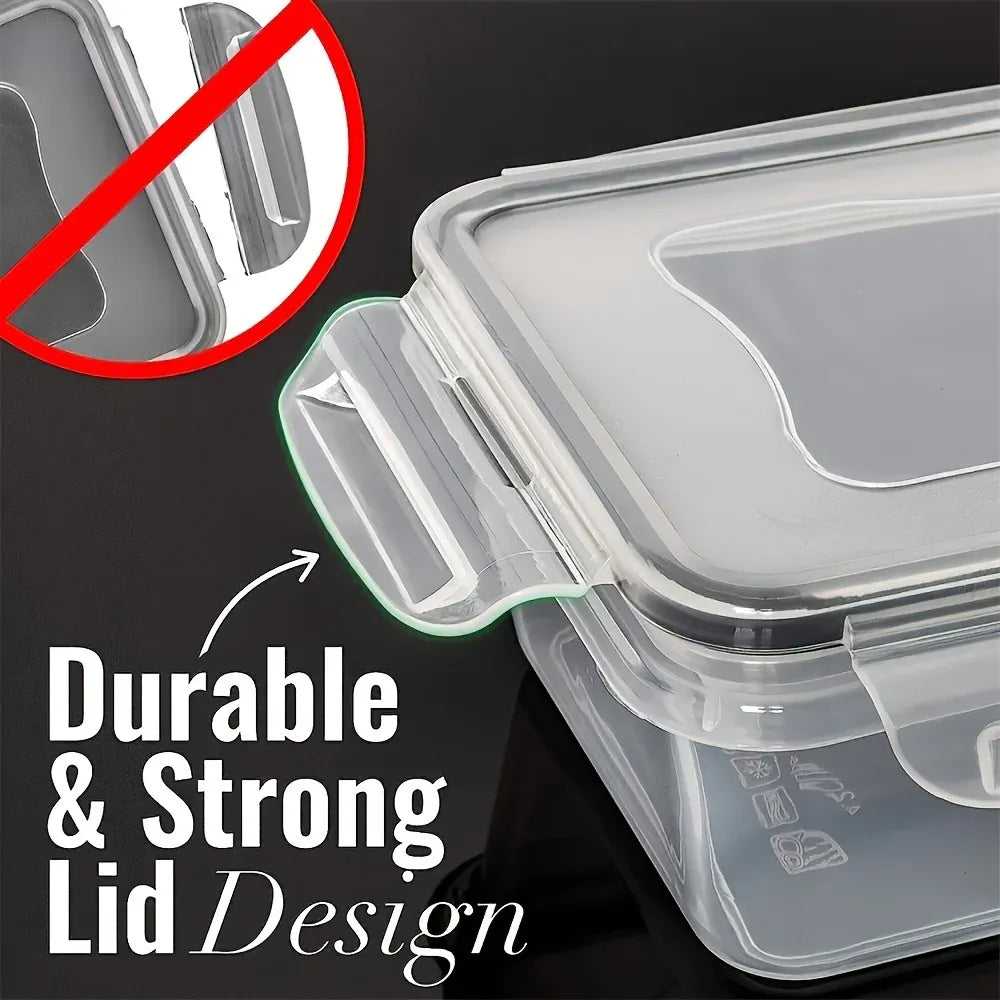 Dropshipman Food Storage Containers 8PCS 8-Piece Airtight Food Storage Containers with Locking Lids