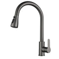 Dropshipman Gun Gray Water Stop Head Kitchen Stainless Steel Retractable Rotating Faucet – Durable, Smooth-Swivel Spout with Pull-Out Spray for Easy Cleaning and Versatile Use