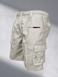 Dropshipman Men's Clothing Beige / 3XL Men's Loose Fit Tactical Cargo Work Shorts
