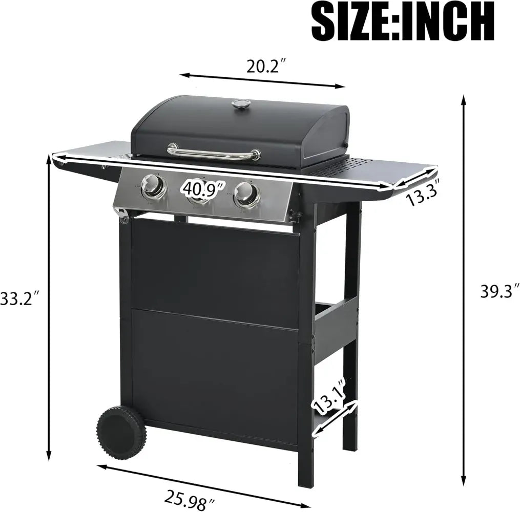 Dropshipman Outdoor Cooking Appliances United States 3-Burner Propane Gas Grill: 26,000 BTU Stainless Steel BBQ
