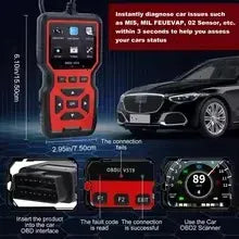 Dropshipman Red V519 OBD2 Scanner & Universal Car Diagnostic Code Reader