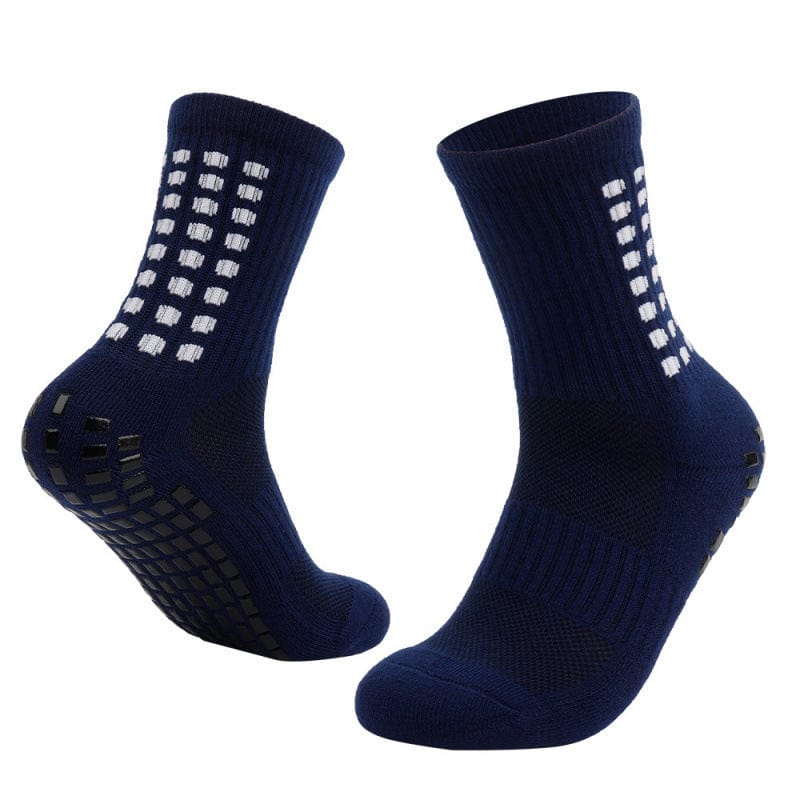 Dropshipman Socks Navy Blue / Average Size Breathable Basketball Socks with Non-Slip Rubber Studded Sole for Enhanced Grip and Comfort