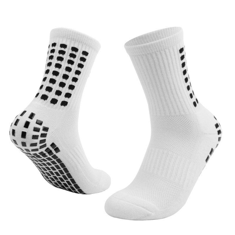 Dropshipman Socks White / Average Size Breathable Basketball Socks with Non-Slip Rubber Studded Sole for Enhanced Grip and Comfort