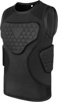GUOZI Youth Sports Protective Apparel Youth Football Chest Protector Shirt Padded Compression Rib Guard Gear
