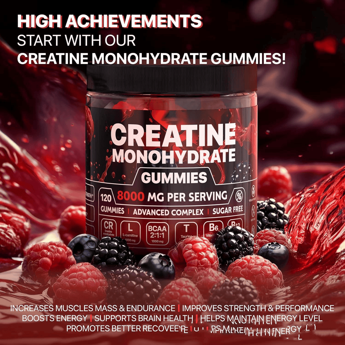 This & That Store 120 pieces Muscle Boost Gummies