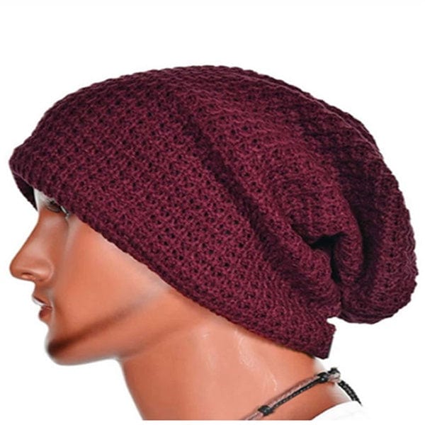 This & That Store Active Wear Red Knitted Wool Cap