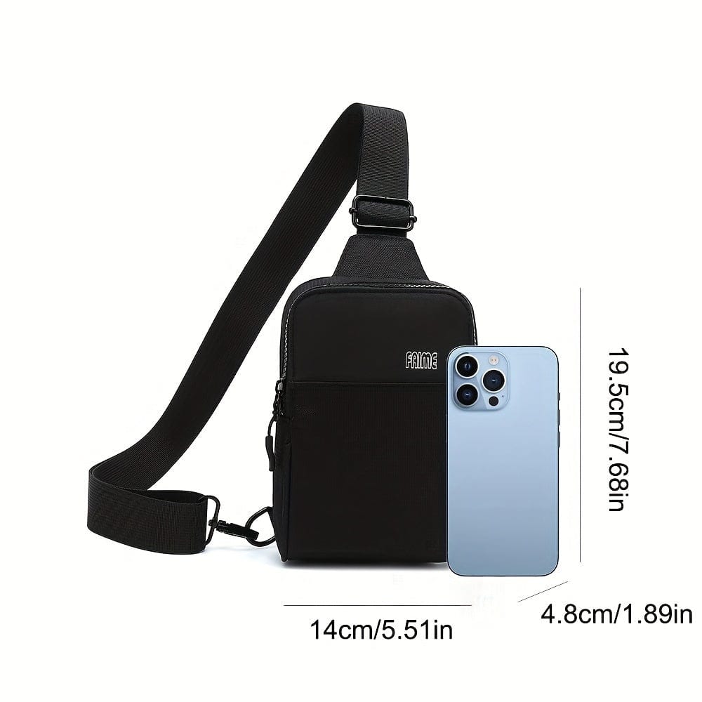 This & That Store Backpack Black Men's Mini Sling Bag For Hiking, Running, Biking, Travel - Black