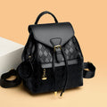 This & That Store Backpack Black Women's Casual Multifunction Leather Backpack