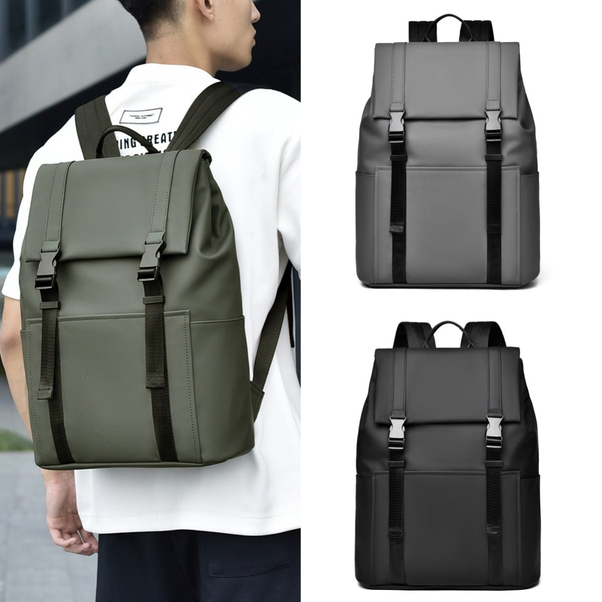 This & That Store Backpack Men's Stylish Backpack With Side Pockets, Great For College And Outdoor Activities, Sturdy & Roomy