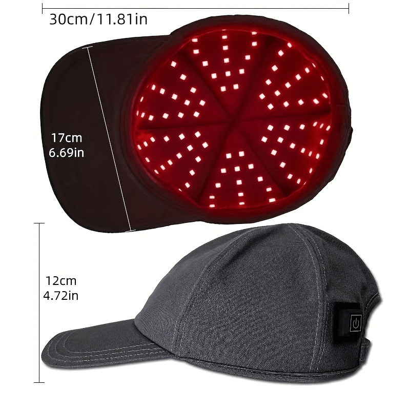 This & That Store Black Red Light Therapy Cap