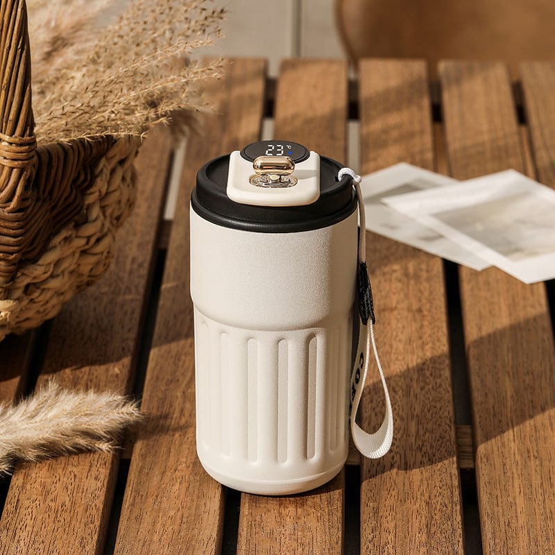 This & That Store Coffee Mug Smart Digital Thermos Bottle Portable Coffee Mug Stainless Steel Water Bottle In-Car Insulated Cup Keep Cold Vacuum Flasks 450ml
