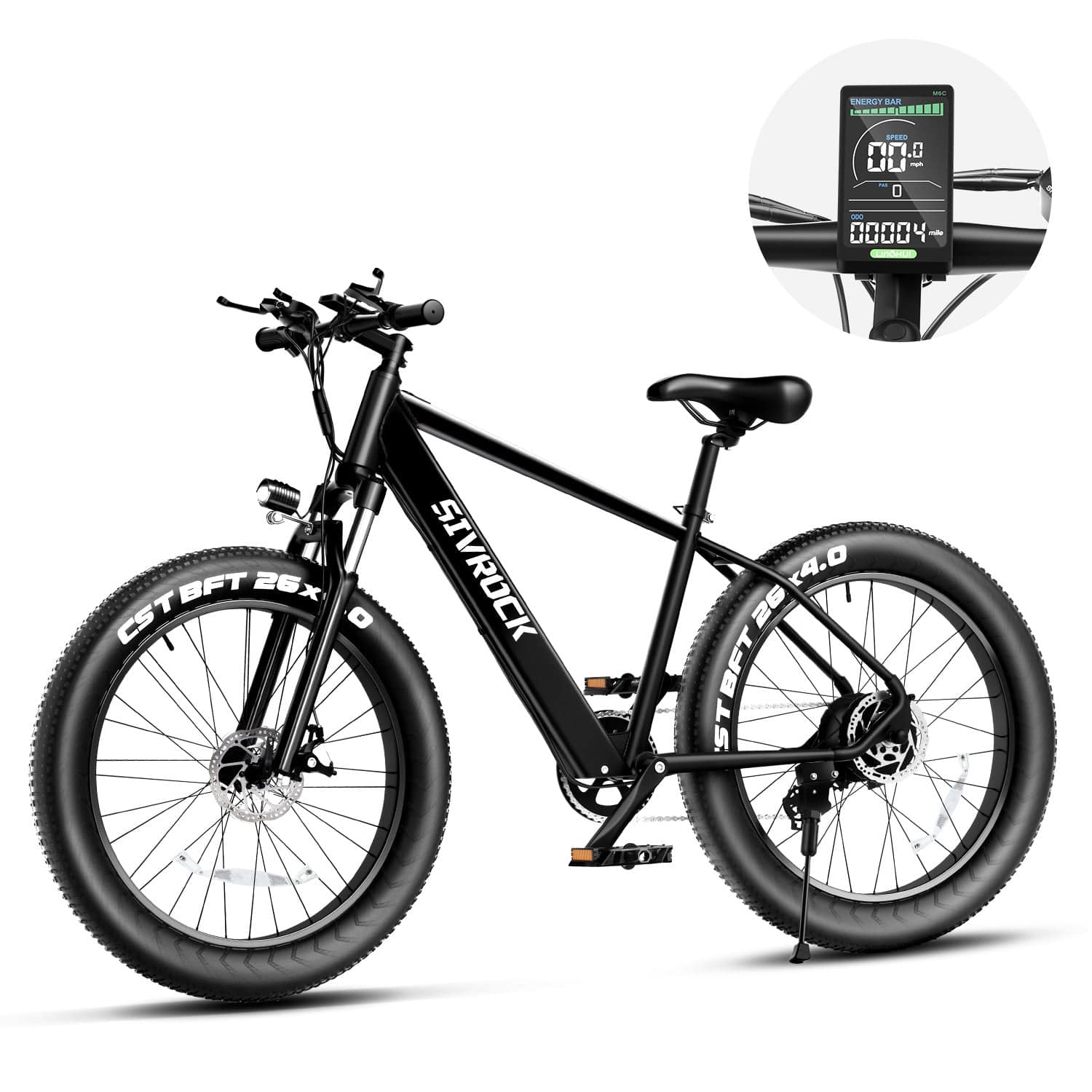 This & That Store E-Bike Black Professional Electric Bike For Adults, 26 X 4.0 Inches Fat Tire Mountain Bicycle, 1000W Motor 48V 15Ah UL And GCC Certified