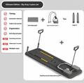 This & That Store Grey folding style Household Abdominal Wheel Fitness Board