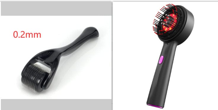 This & That Store Hair Care Grey black  0.2mmset Electric Massage Comb – Red Light Therapy & Multi-Functional Care