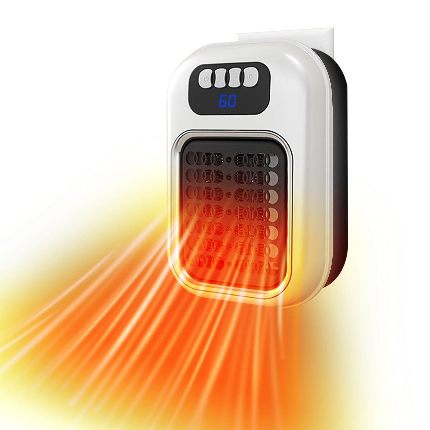 This & That Store Home Improvement Wall Mounted Portable Small Electric Heater With Remote Control, Adjustable Silent Thermostat Suitable For Winter Home Offices Bathroom
