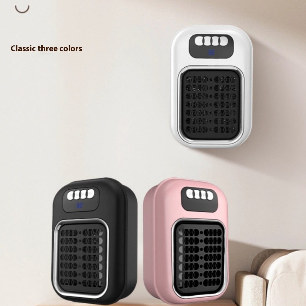 This & That Store Home Improvement Wall Mounted Portable Small Electric Heater With Remote Control, Adjustable Silent Thermostat Suitable For Winter Home Offices Bathroom