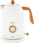 This & That Store Kitchen Appliance Seehot 1.7L Retro Electric Kettle with Thermometer