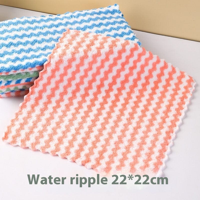 This & That Store Kitchen Towel 22x22cm Lace / Random Color Striped Kitchen Towel
