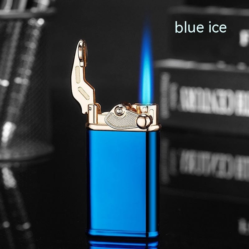 This & That Store Lighter Blue Ice New Posture Rocker Arm Torch Lighter - Durable, Stylish, Windproof