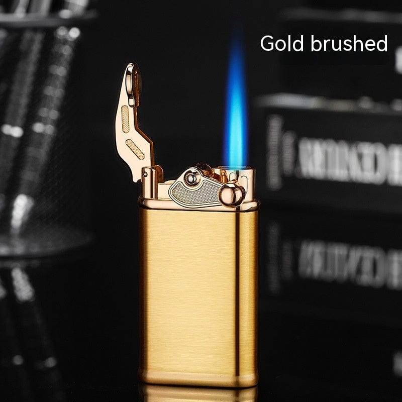 This & That Store Lighter Gold Drawing New Posture Rocker Arm Torch Lighter - Durable, Stylish, Windproof