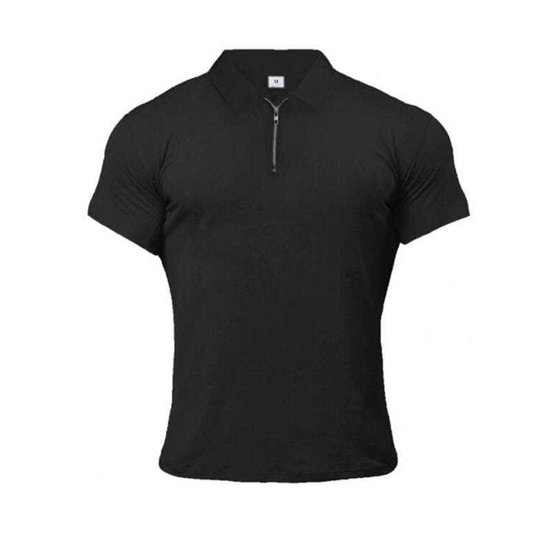 This & That Store Men's Clothing Black / L Sports Polo Shirt Summer Short-sleeved Tops Men's Short-Sleeved Polo Shirt Solid Color Men's T-Shirt Summer Casual Comfortable Men's Clothing