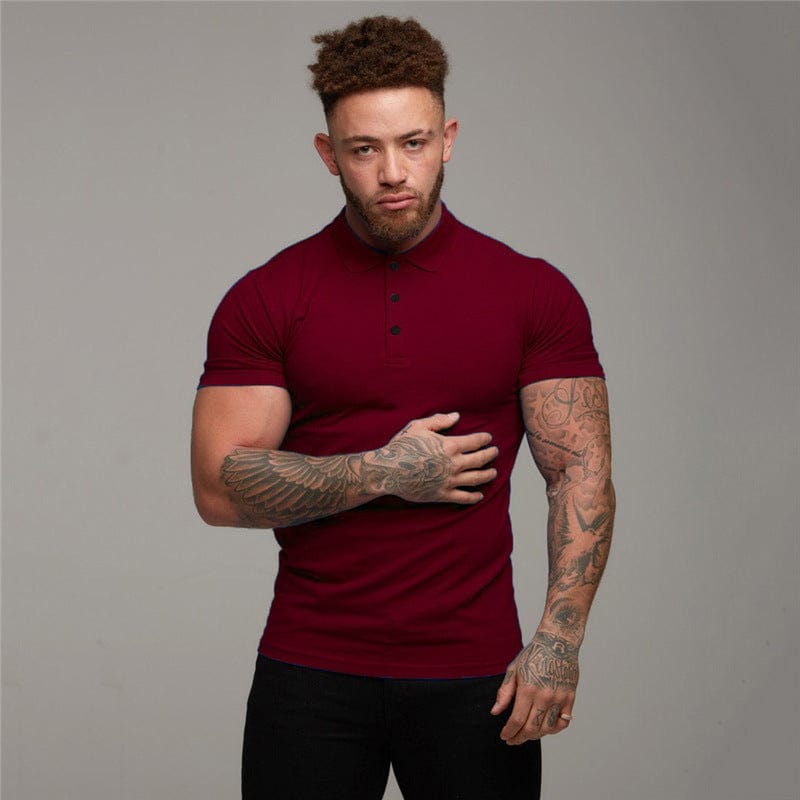 This & That Store Men's Clothing Sports Polo Shirt Summer Short-sleeved Tops Men's Short-Sleeved Polo Shirt Solid Color Men's T-Shirt Summer Casual Comfortable Men's Clothing
