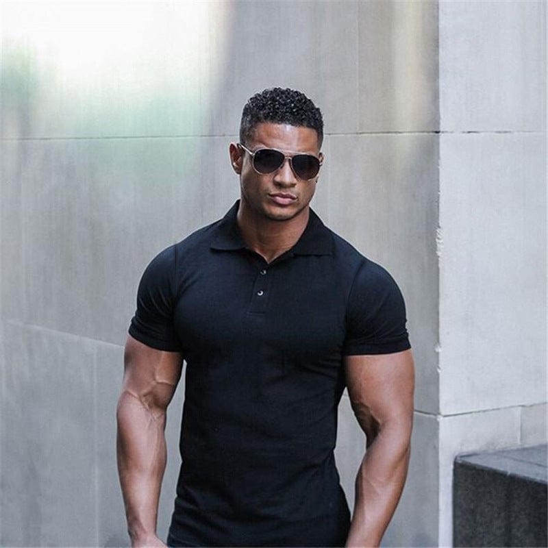 This & That Store Men's Clothing Sports Polo Shirt Summer Short-sleeved Tops Men's Short-Sleeved Polo Shirt Solid Color Men's T-Shirt Summer Casual Comfortable Men's Clothing