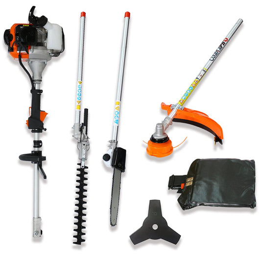 This & That Store Multi-Functional Garden Tools Red 4-in-1 Multi-Purpose Tool – 33cc Gas-Powered Lawn Care System