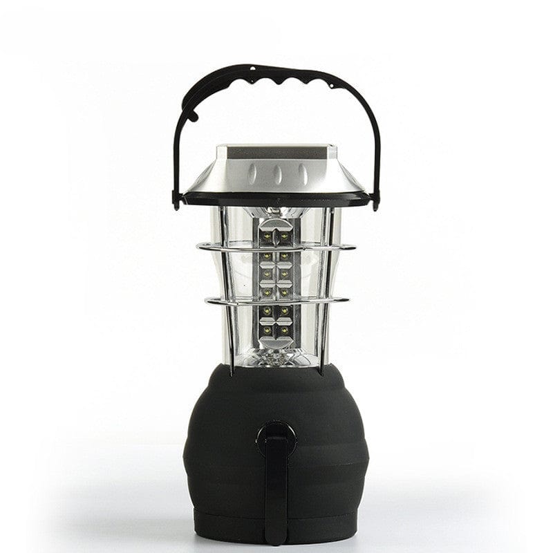This & That Store Outdoor Recreation Black LS-360 Hand Crank Solar Lantern – 36 LED, Super Bright