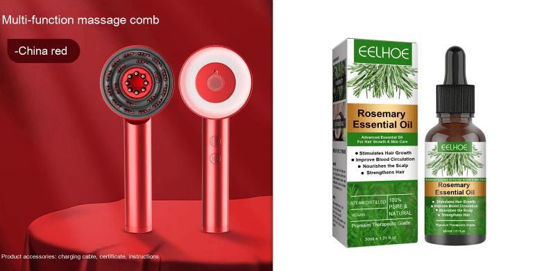 This & That Store Red / Set Comb Scalp Massager