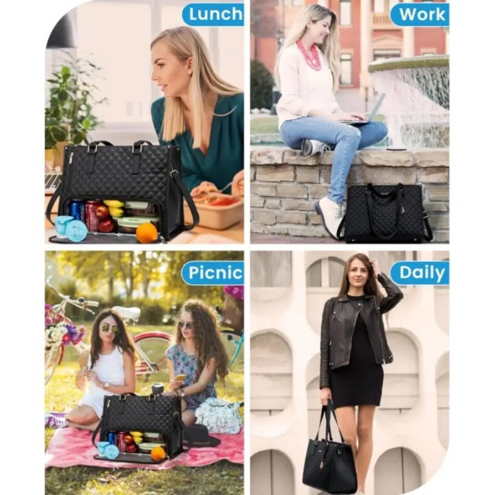 This & That Store Reusable Food Containers Women's Insulated Lunch Bag – Durable, Leakproof & Stylish Design